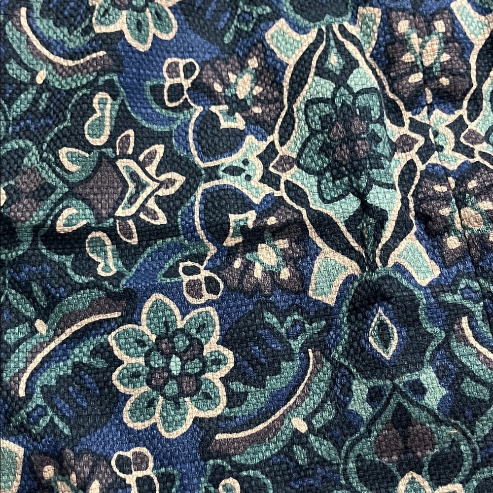 LOFT Navy and White Floral Pencil Skirt - Picture 4 of 5